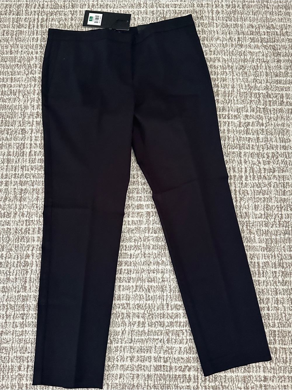 NWT Mario Serrrani Black Stretch Slim Fit Tummy Control Women's Pants, Sz 12